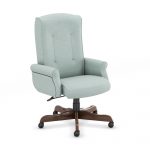 tufted-chair-wood-base